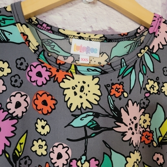 LuLaroe Multi-color Floral Print Marie Maxi Sundress Dress XXS *NEW - Picture 9 of 11